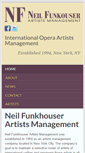 Mobile Screenshot of funkhouserartists.com